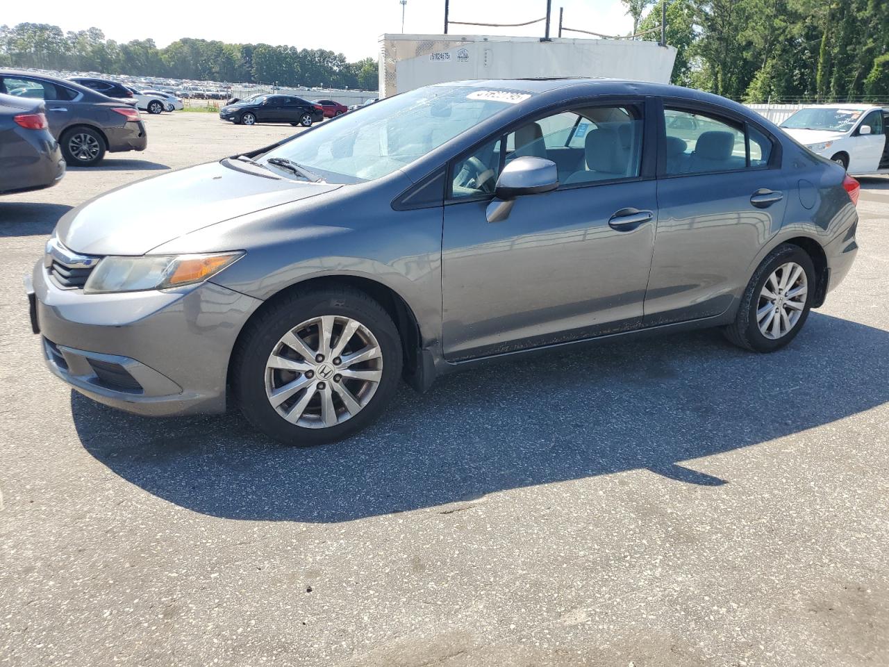 2012 Honda Civic Ex en Venta en Dunn, NC - Top/Roof
