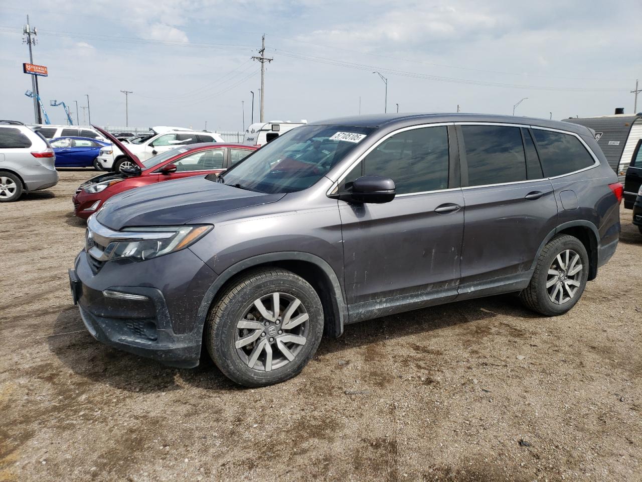 2020 Honda Pilot Ex للبيع في Greenwood، NE - Rear End