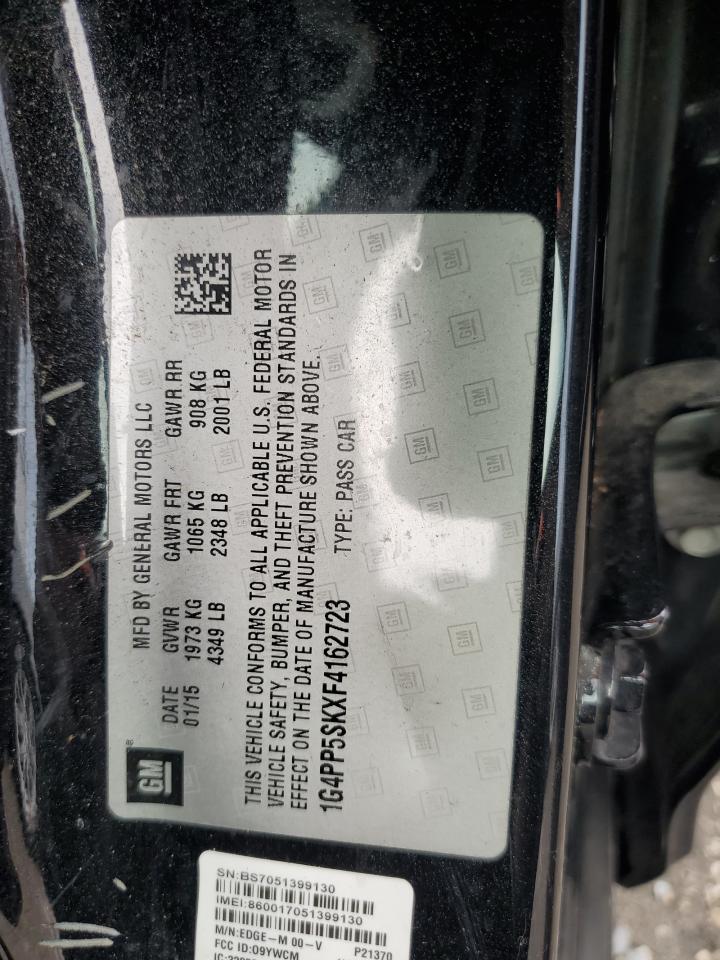 2015 Buick Verano VIN: 1G4PP5SKXF4162723 Lot: 61857725