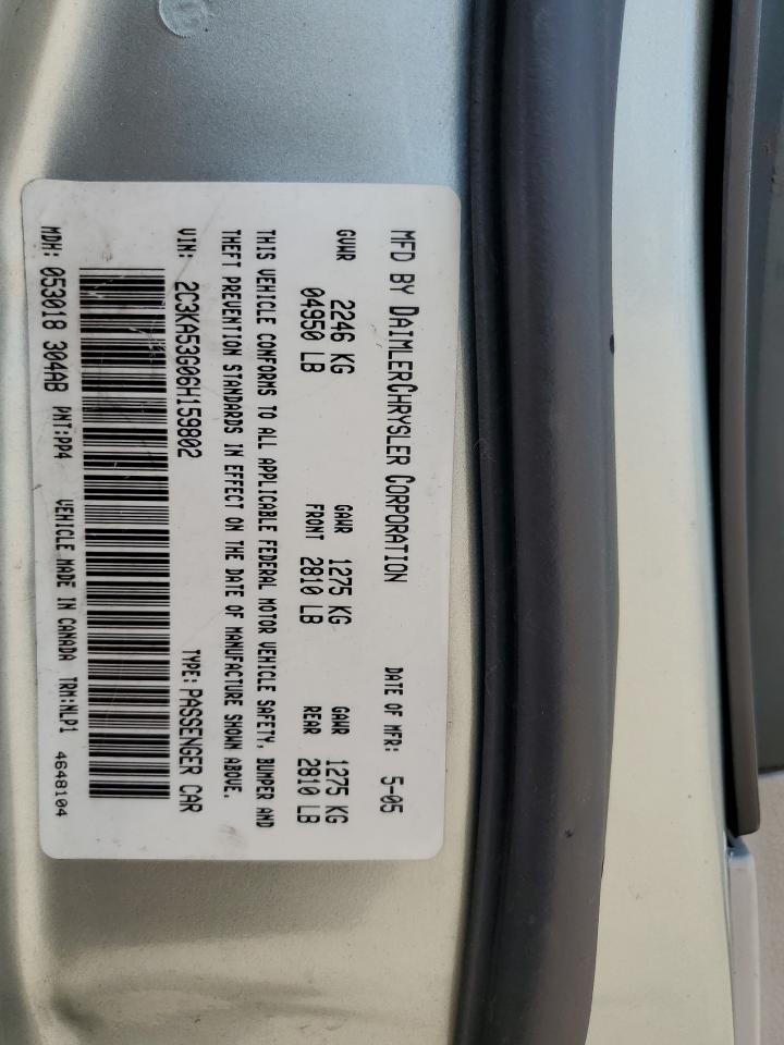 2006 Chrysler 300 Touring VIN: 2C3KA53G06H159802 Lot: 60792655