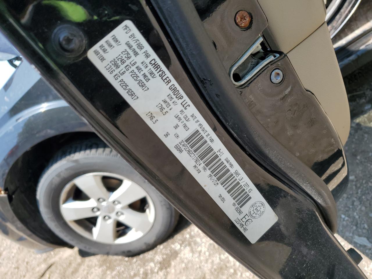 2012 Dodge Journey Se VIN: 3C4PDCAB2CT178214 Lot: 60447875