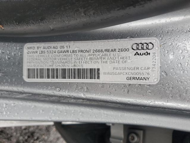 2012 AUDI A7 PRESTIGE