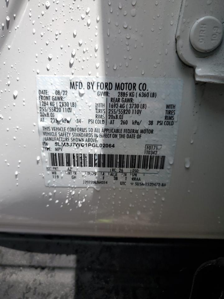 2023 Lincoln Aviator Reserve VIN: 5LM5J7WC1PGL02064 Lot: 61159185