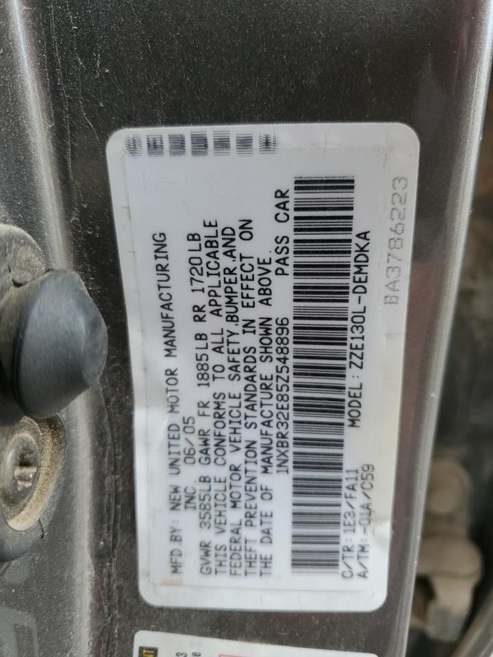 TOYOTA COROLLA 2005 VIN 1NXBR32E85Z548896 фото 12