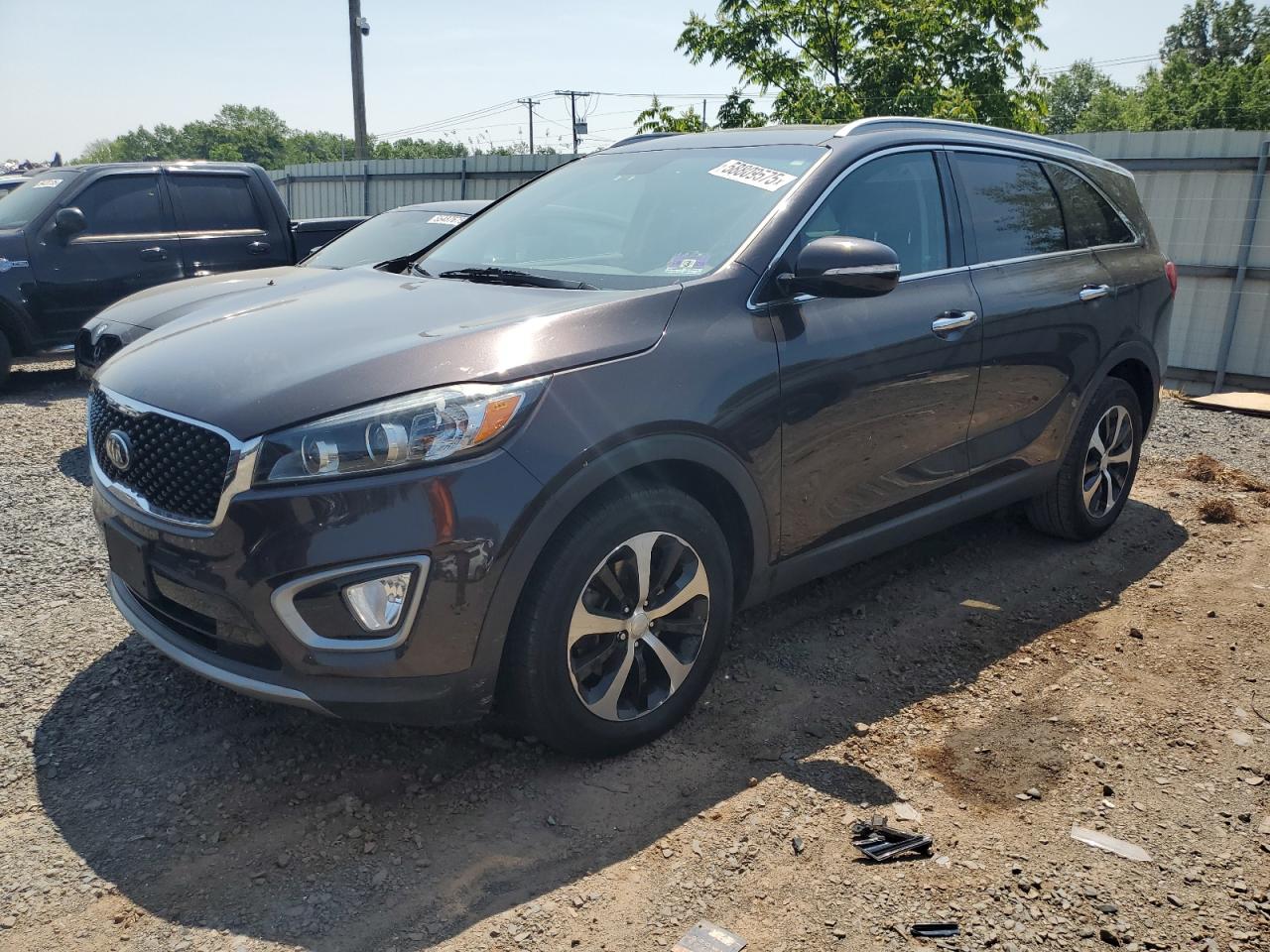 2017 Kia Sorento Ex იყიდება Hillsborough-ში, NJ - Side