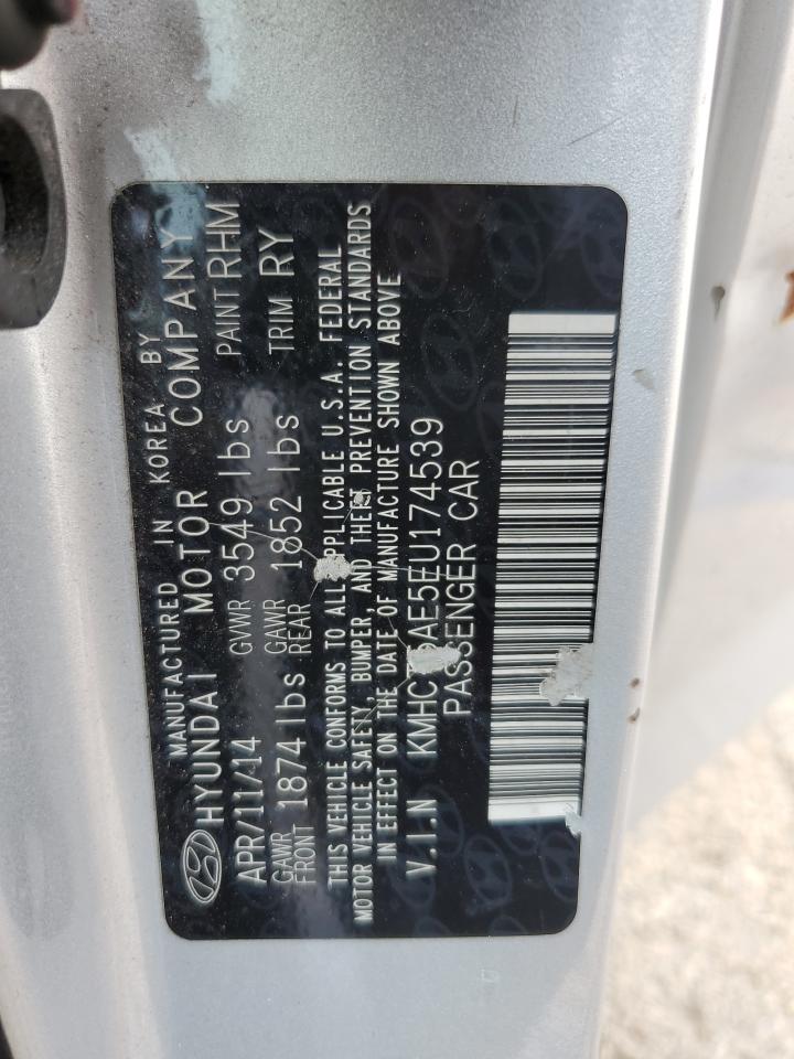 2014 Hyundai Accent Gls VIN: KMHCT5AE5EU174539 Lot: 60655885