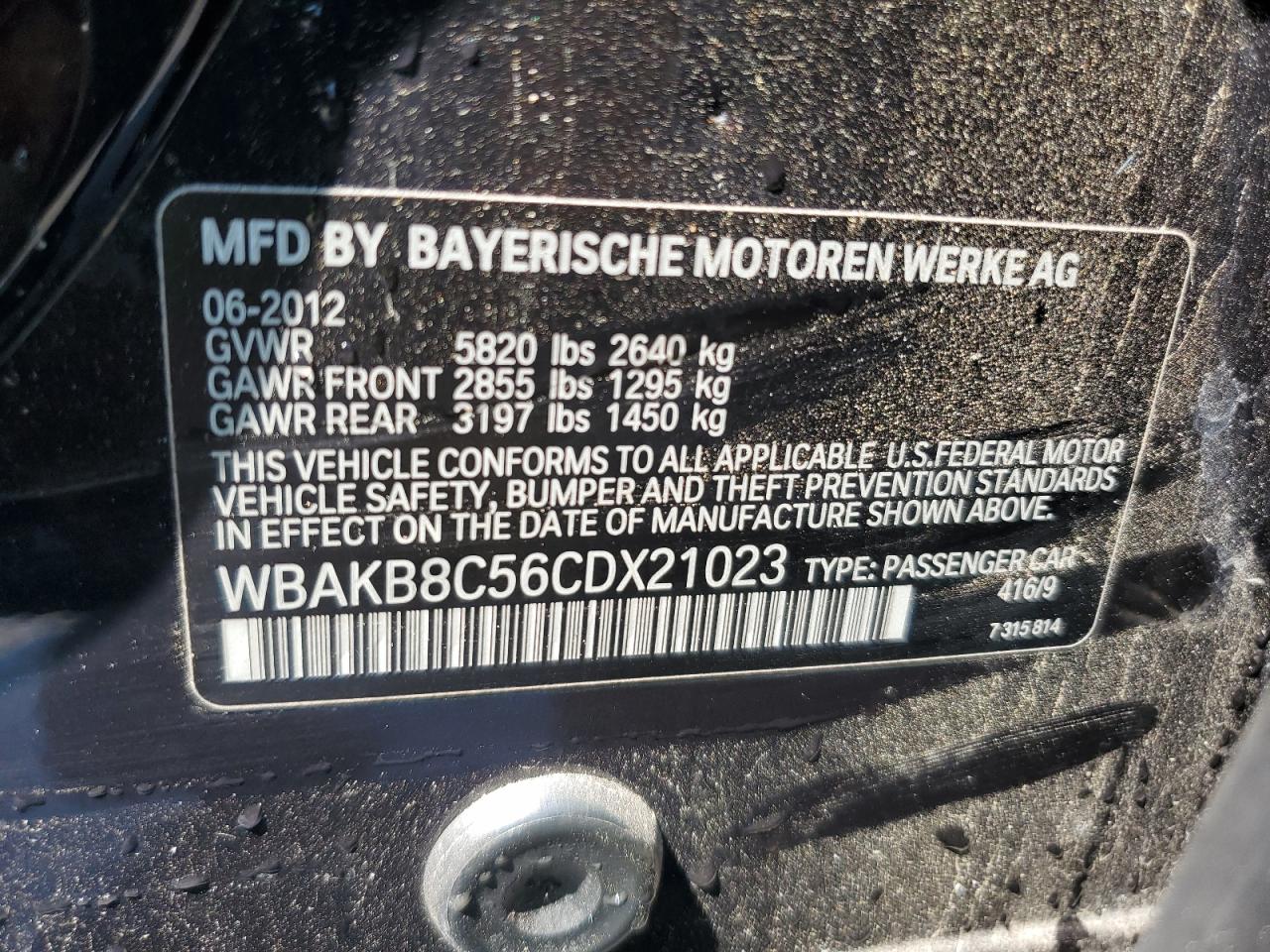 2012 BMW 750 Li VIN: WBAKB8C56CDX21023 Lot: 61988955