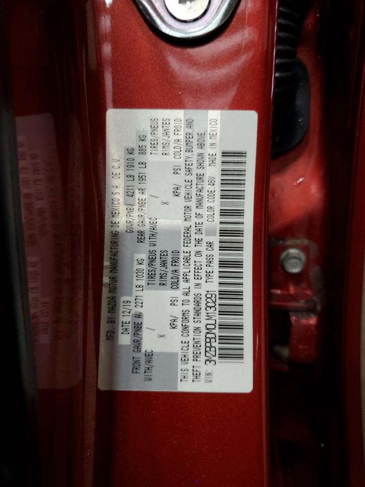 2020 Mazda 3 Preferred VIN: 3MZBPBDM0LM130291 Lot: 62777515