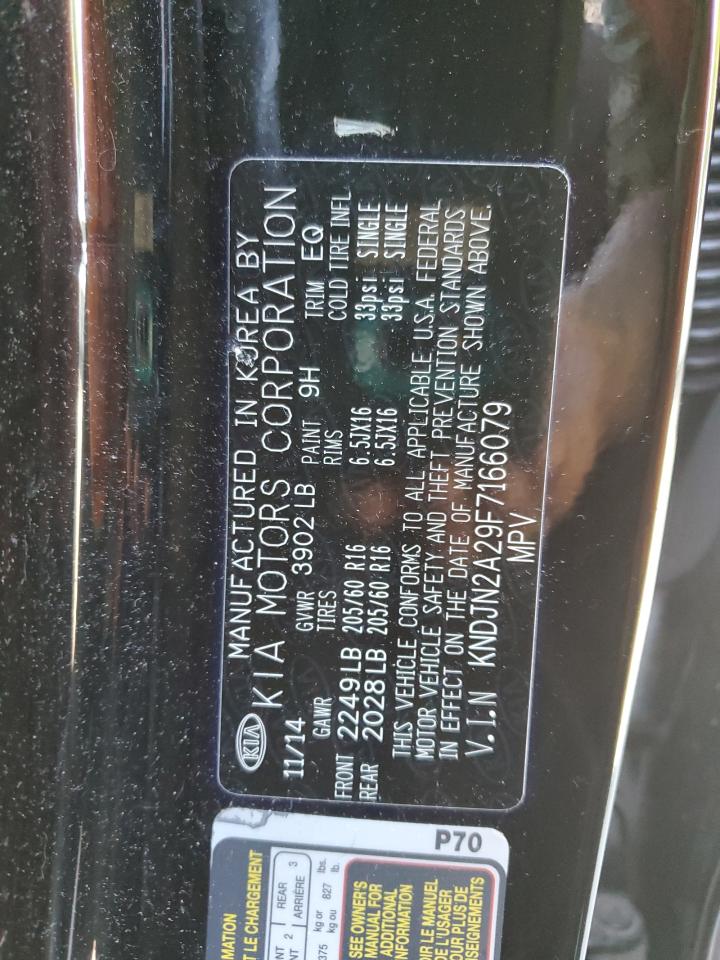 2015 Kia Soul VIN: KNDJN2A29F7166079 Lot: 62708415