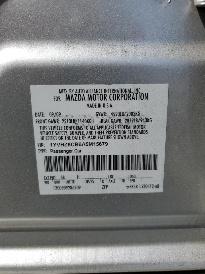2010 Mazda 6 S VIN: 1YVHZ8CB6A5M15679 Lot: 60057185