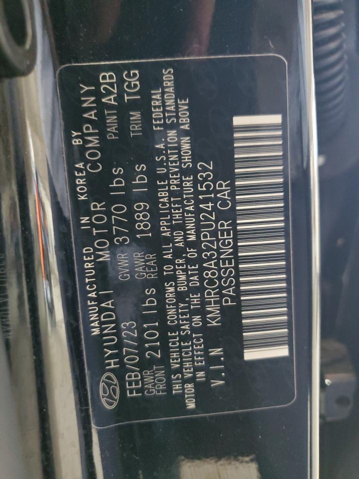 2023 Hyundai Venue Sel VIN: KMHRC8A32PU241532 Lot: 62352215