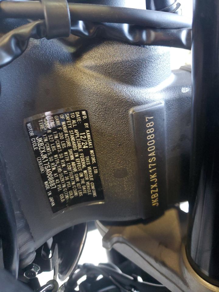 jkbzxjk17sa008887 JKBZXJK17SA008887 2025 Kawasaki Zx636 K