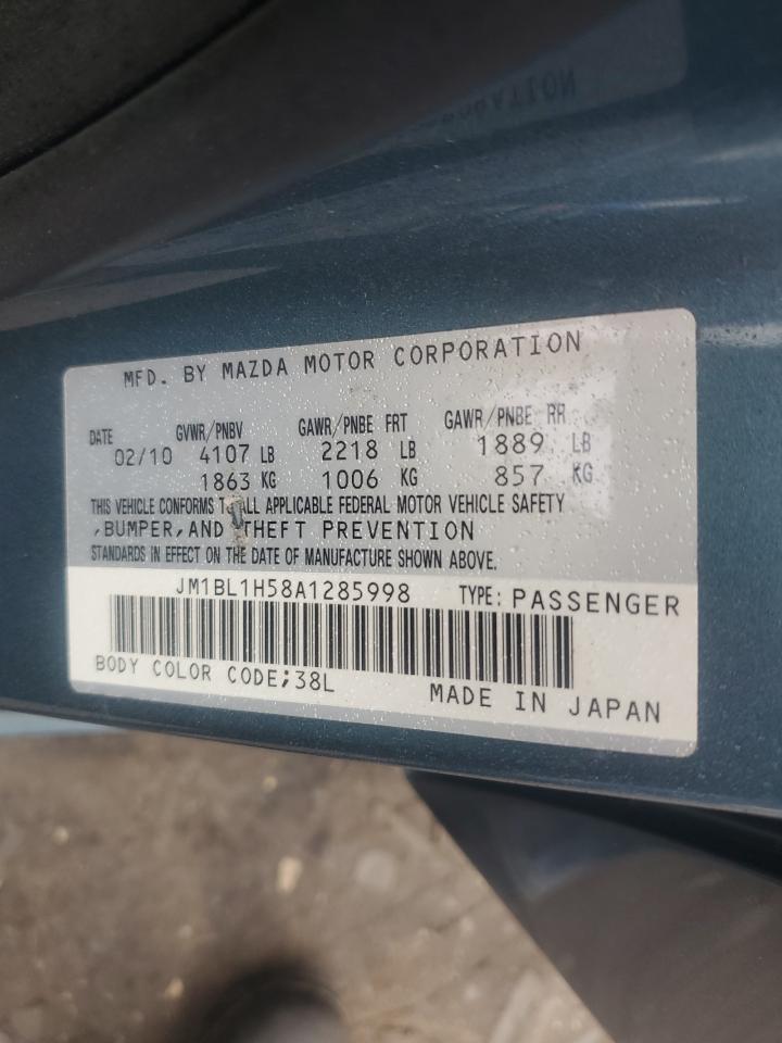 2010 Mazda 3 S VIN: JM1BL1H58A1285998 Lot: 62596005