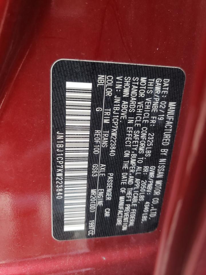 2019 Nissan Rogue Sport S VIN: JN1BJ1CP7KW223840 Lot: 63042245