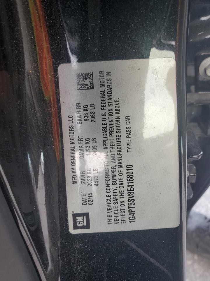 2014 Buick Verano Premium VIN: 1G4PT5SV8E4168010 Lot: 61826555
