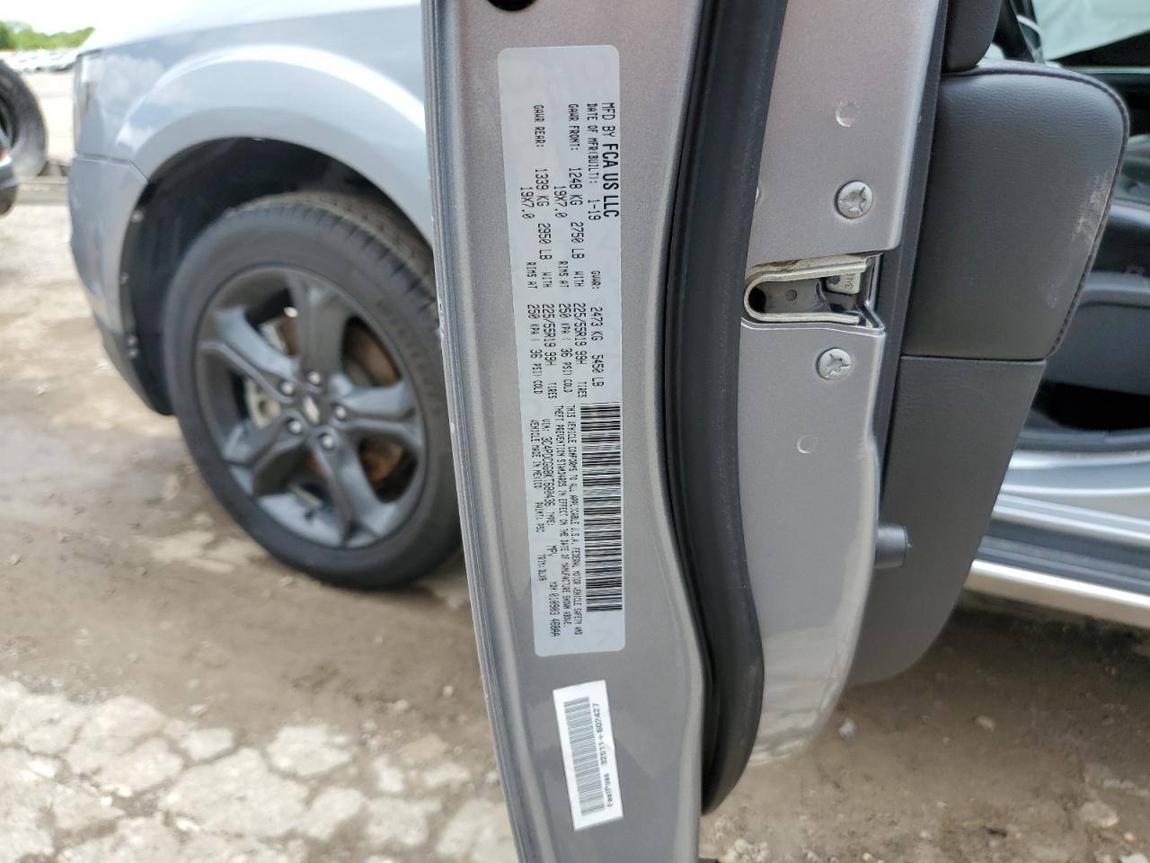 2019 Dodge Journey Crossroad VIN: 3C4PDCGG8KT680436 Lot: 60063865