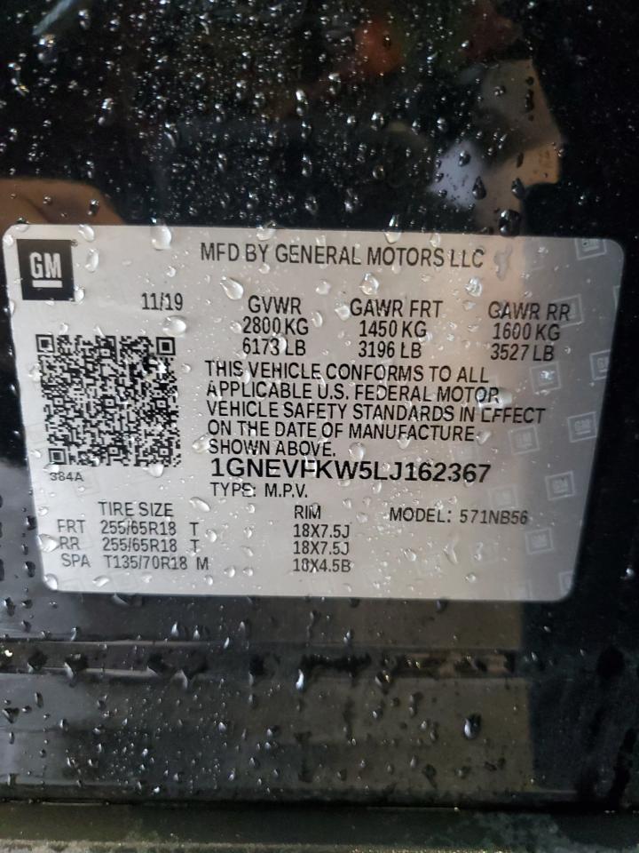 2020 Chevrolet Traverse Ls VIN: 1GNEVFKW5LJ162367 Lot: 62310645