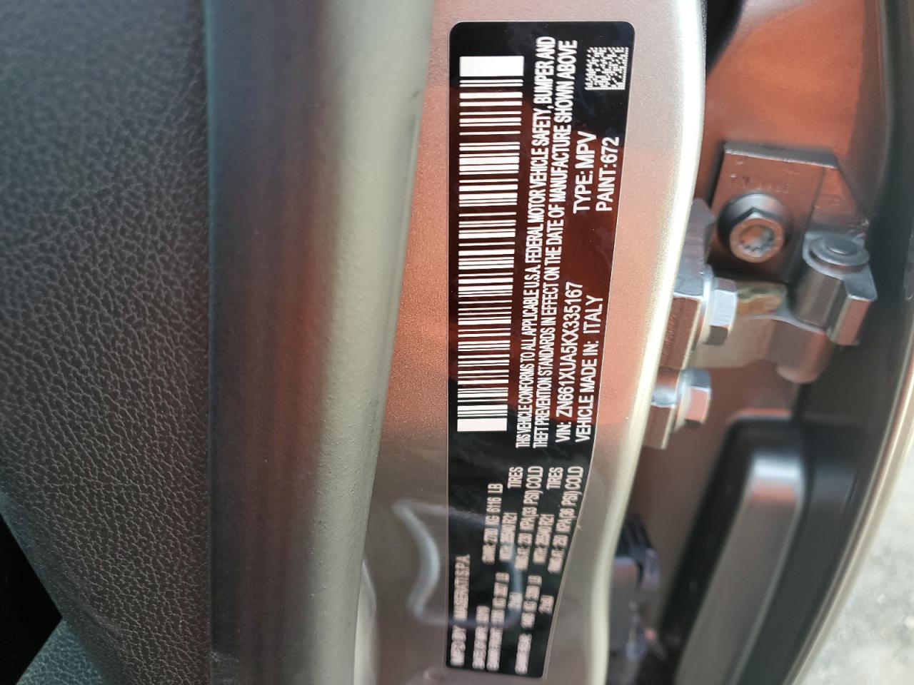 2019 Maserati Levante VIN: ZN661XUA5KX335167 Lot: 60591525