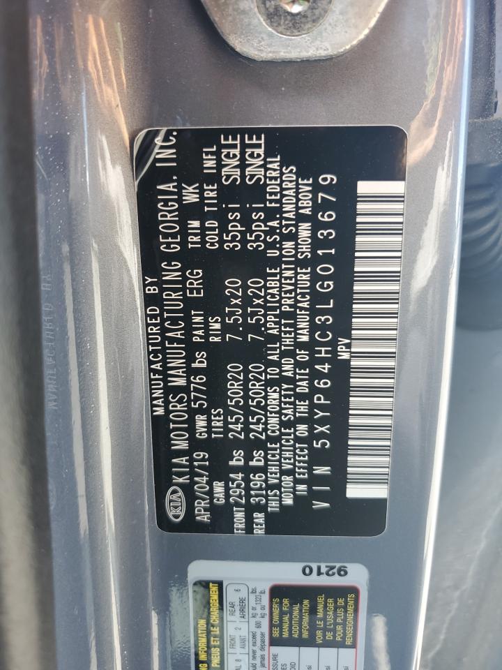 2020 Kia Telluride S VIN: 5XYP64HC3LG013679 Lot: 62975135