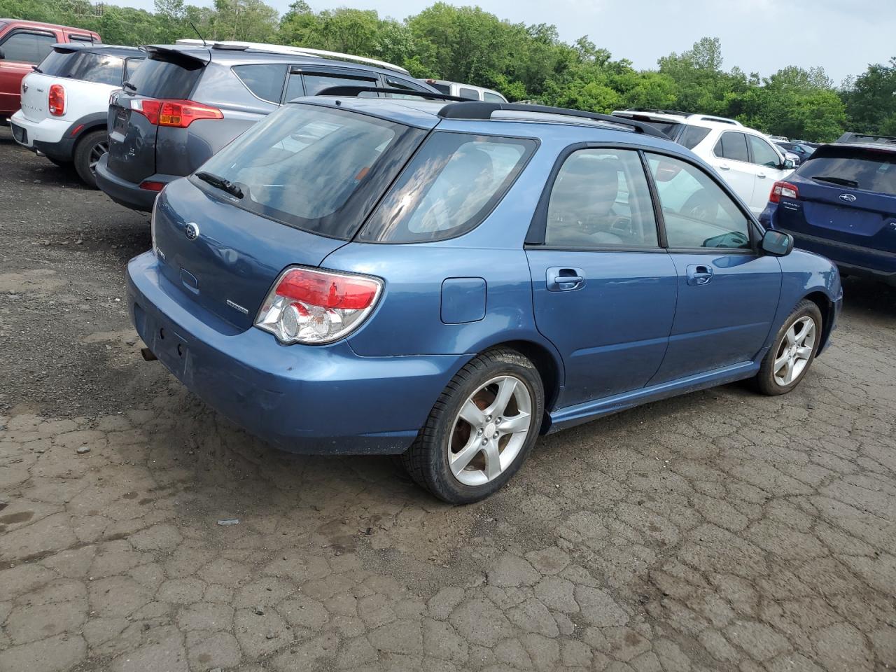2007 Subaru Impreza 2.5I blue hatchback gas JF1GG616X7G813983 photo #4