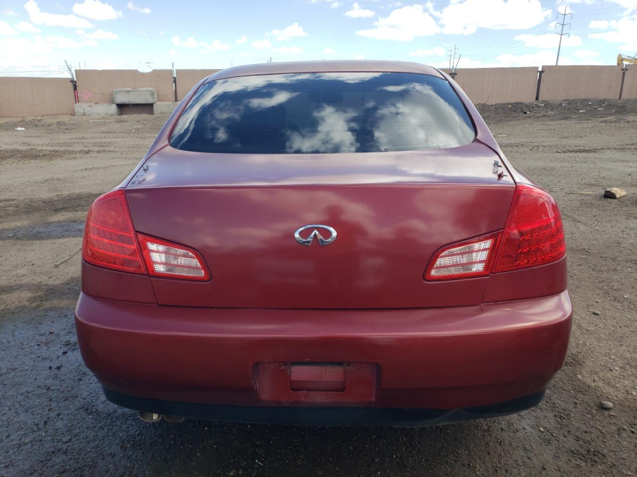 2004 Infiniti G35 VIN: JNKCV51E84M606035 Lot: 59556555