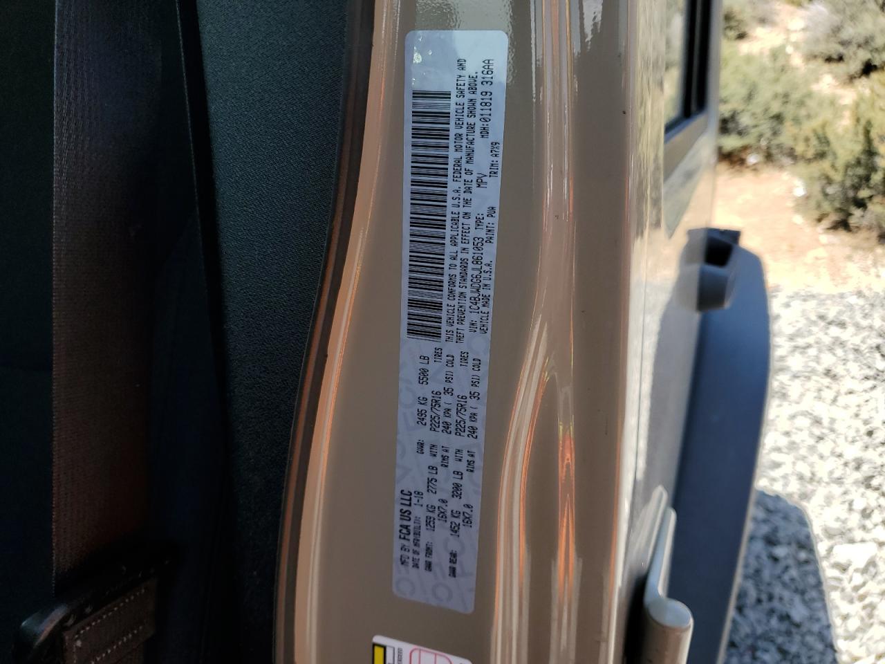 2018 Jeep Wrangler Unlimited Sport VIN: 1C4BJWDG6JL861053 Lot: 61078365