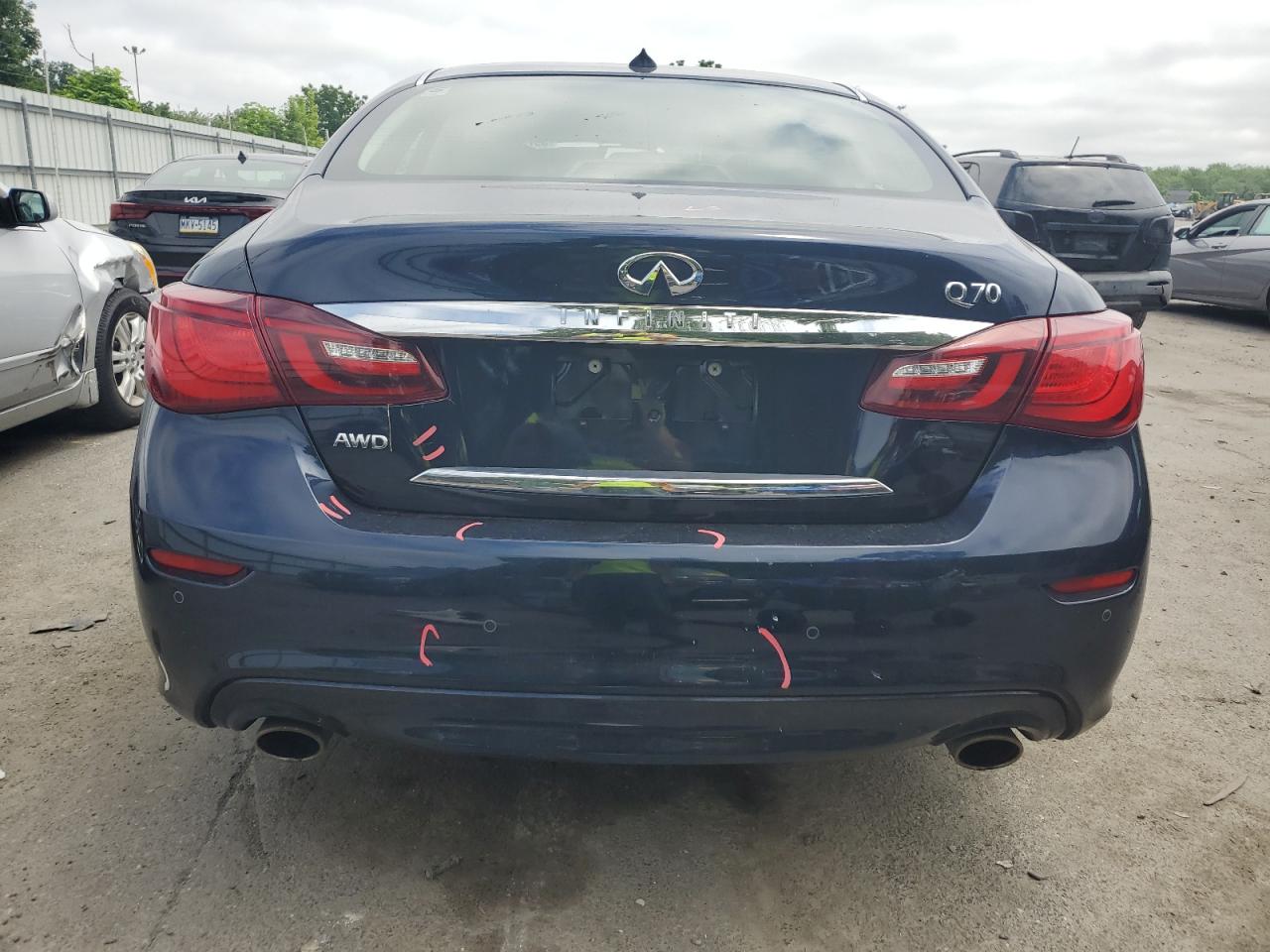 2018 Infiniti Q70 3.7 Luxe VIN: JN1BY1ARXJM220845 Lot: 59738435