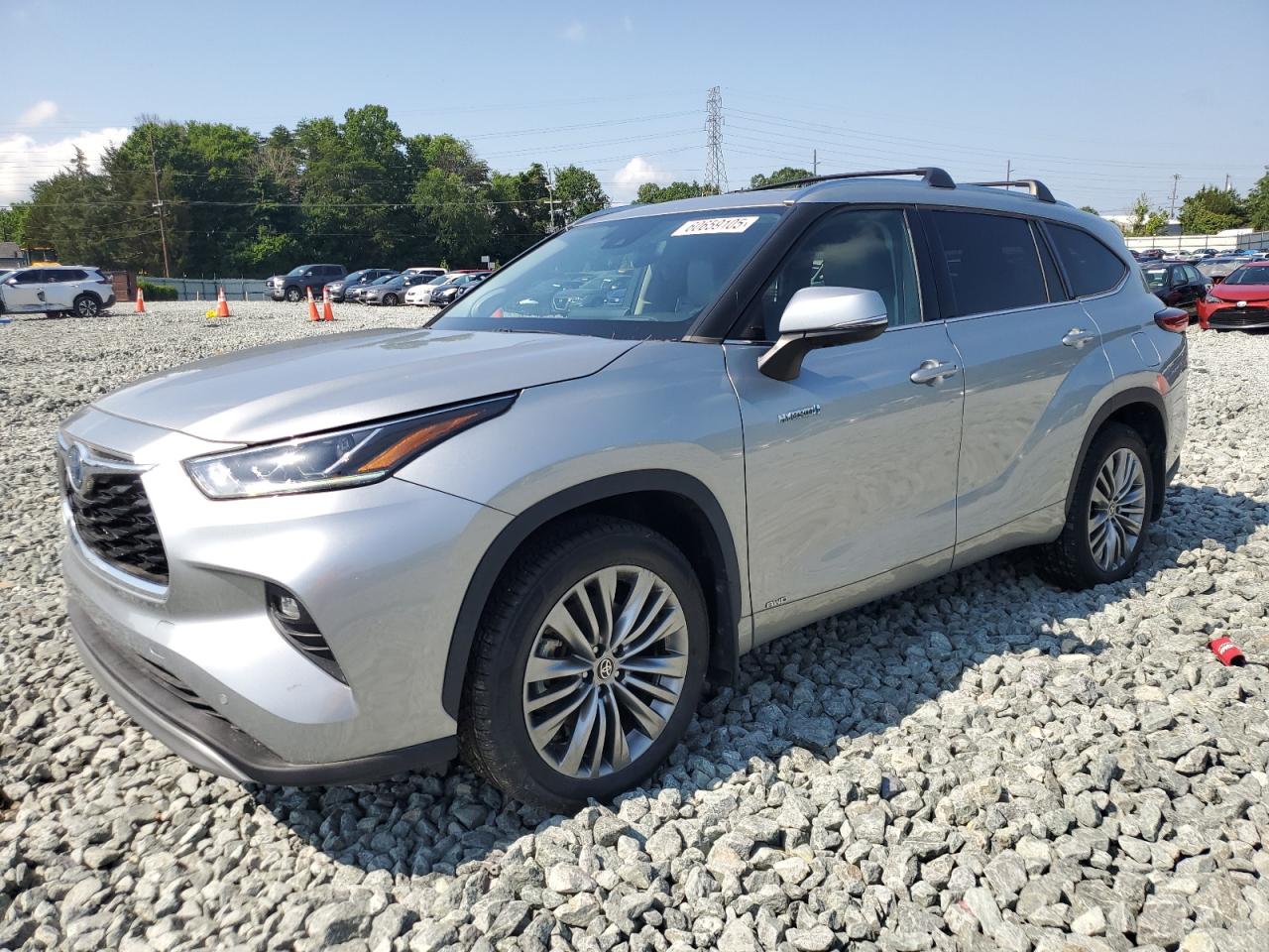 2021 Toyota Highlander Hybrid Platinum იყიდება Mebane-ში, NC - Side