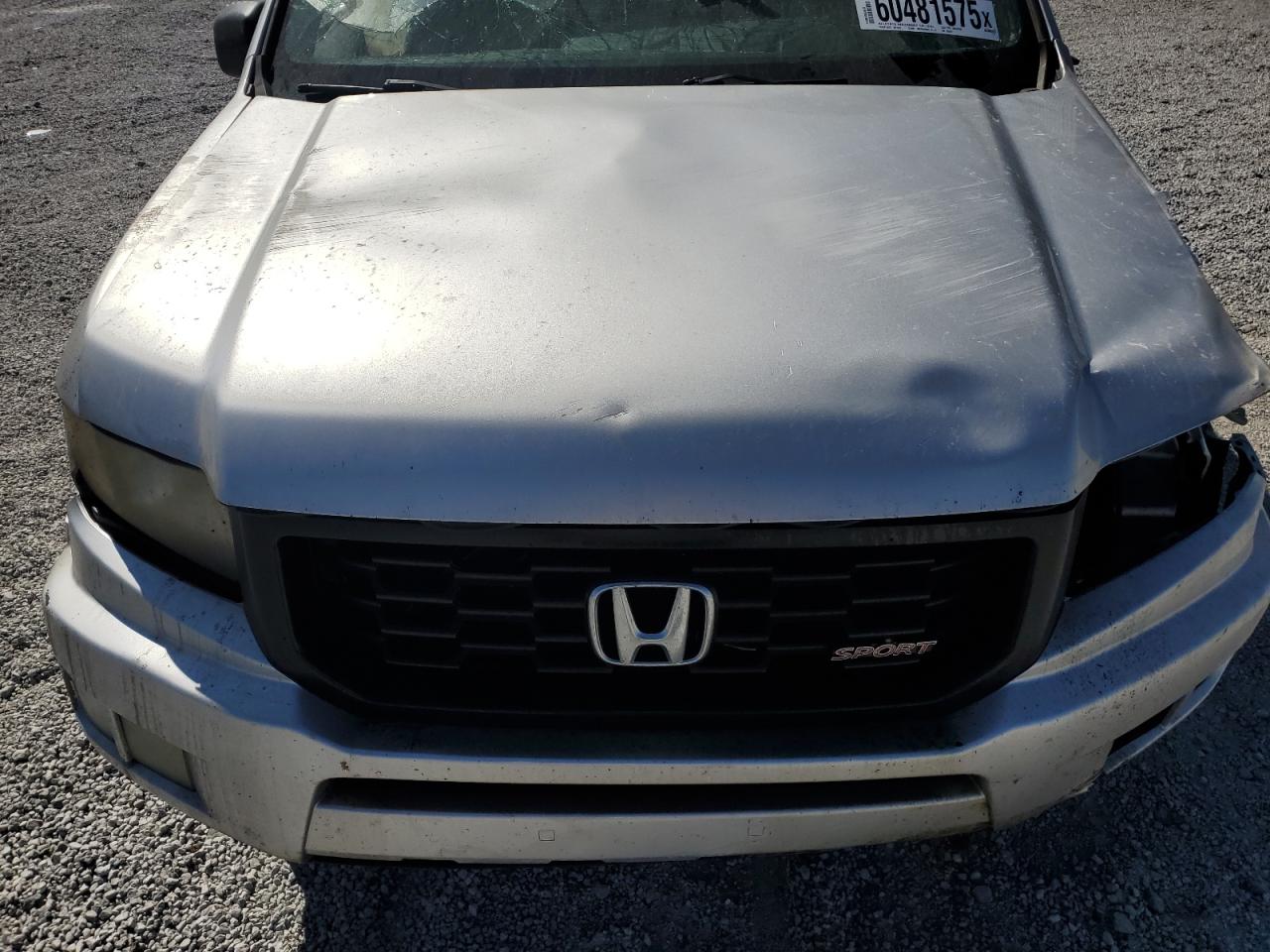 2012 Honda Ridgeline Sport VIN: 5FPYK1F79CB002091 Lot: 60481575