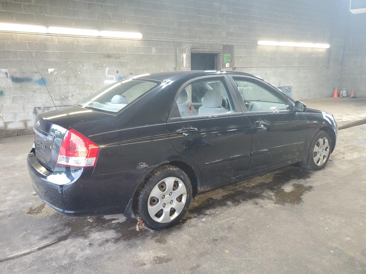 2009 Kia Spectra Ex black null gas KNAFE222395666126 photo #4