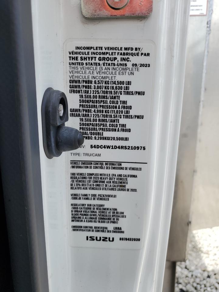 2024 Isuzu Npr Hd VIN: 54DC4W1D4RS210975 Lot: 59348055