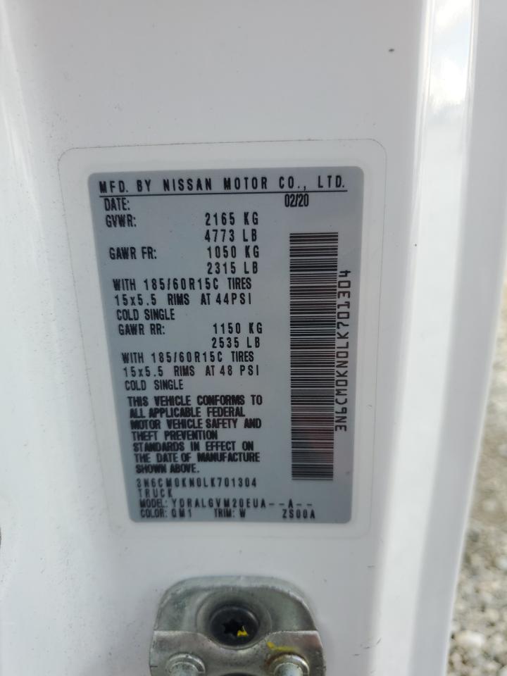2020 Nissan Nv200 2.5S VIN: 3N6CM0KN0LK701304 Lot: 57108455