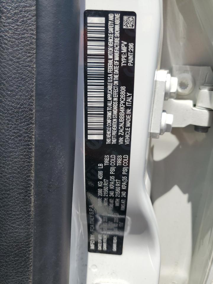 2019 Jeep Renegade Latitude VIN: ZACNJBBB4KPK26808 Lot: 61805965