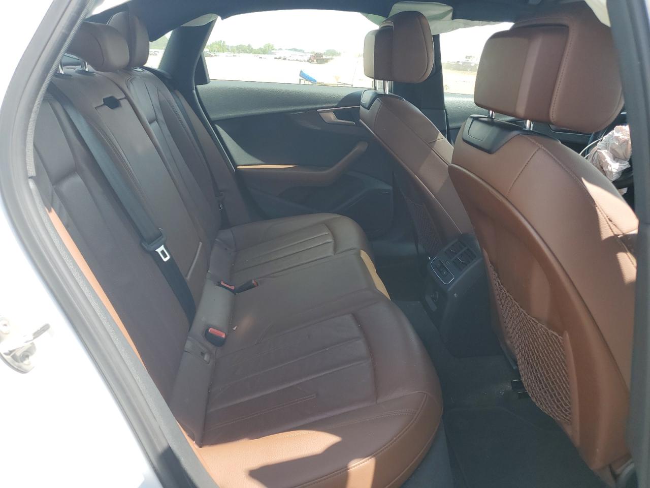 2019 Audi A4 Premium VIN: WAUGMAF46KA056652 Lot: 62105815