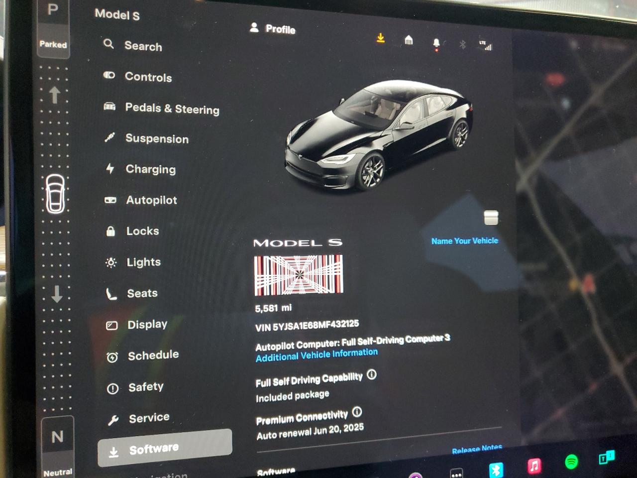 2021 Tesla Model S VIN: 5YJSA1E68MF432125 Lot: 60843515