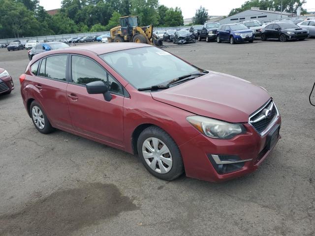  SUBARU IMPREZA 2016 Бордовий