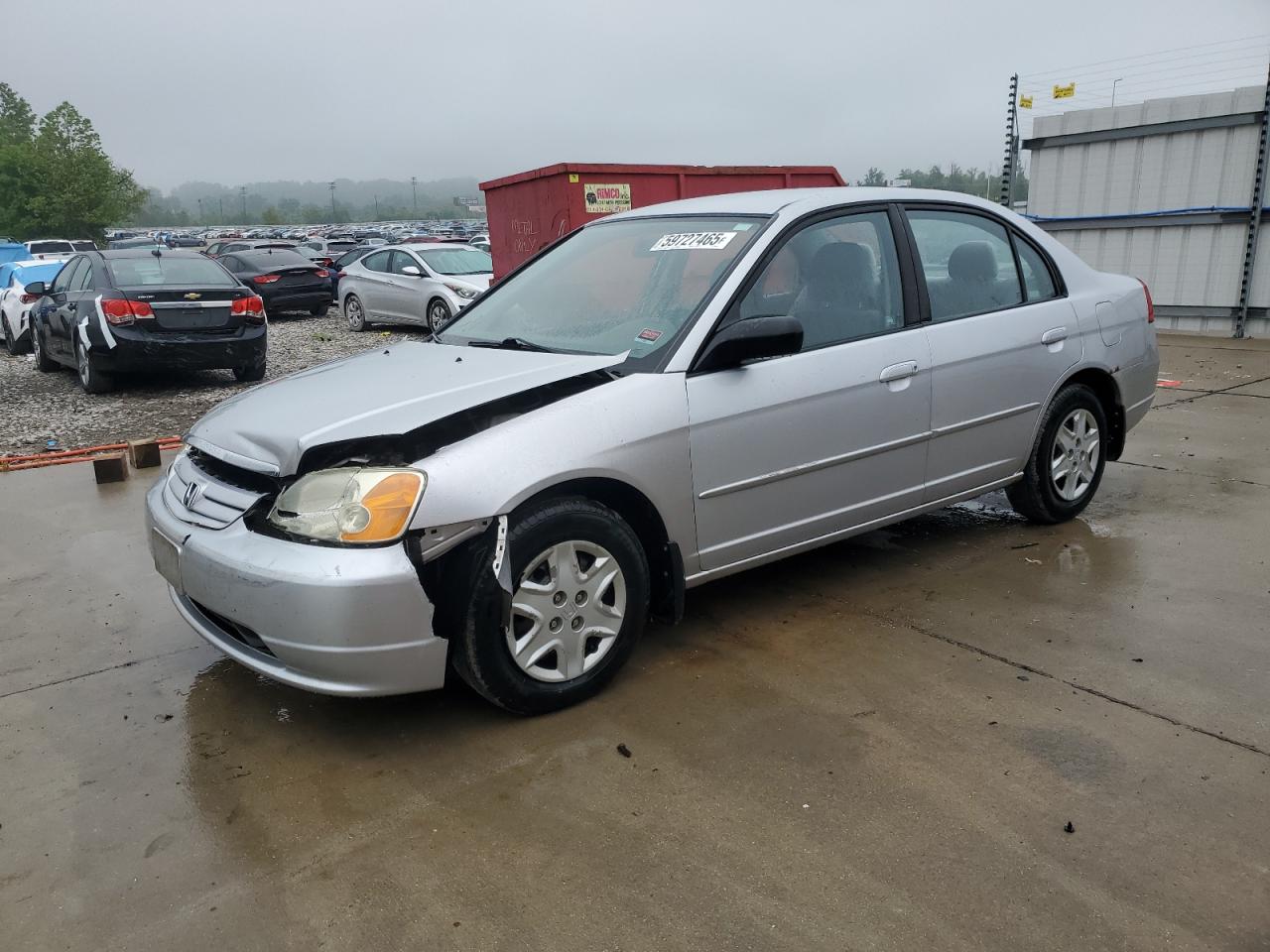 2003 Honda Civic Lx   en Venta en Cahokia Heights, IL - Front End