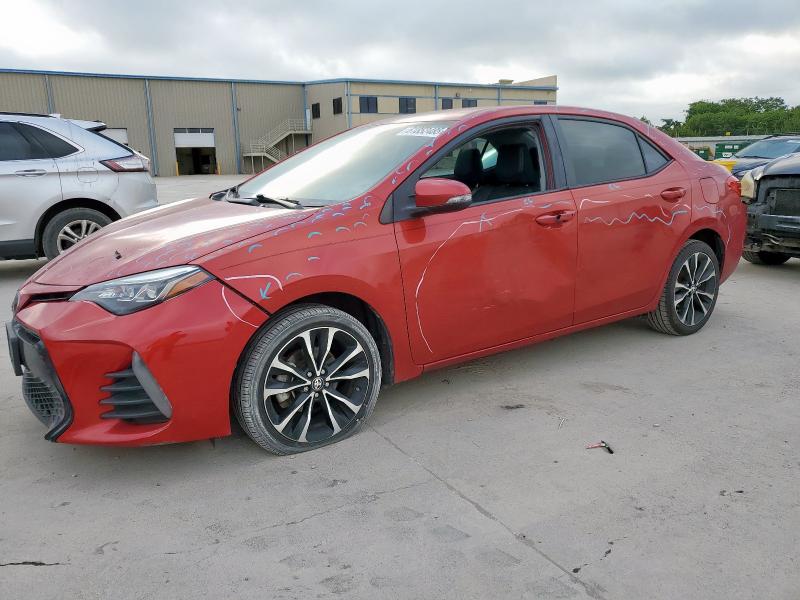  TOYOTA COROLLA 2019 Красный
