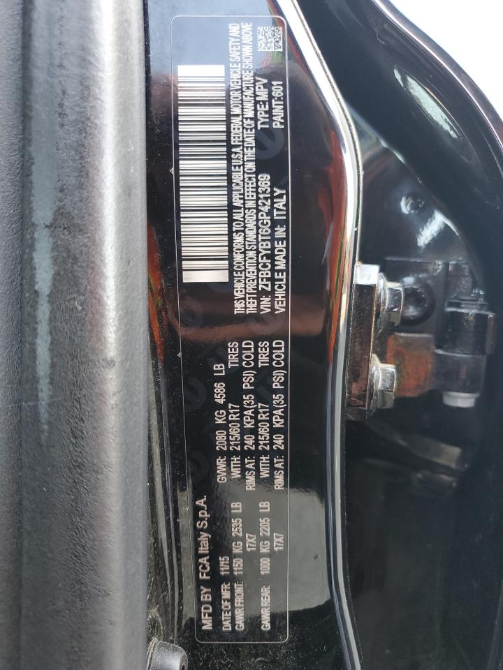 2016 Fiat 500X Easy VIN: ZFBCFYBT6GP421369 Lot: 61971425