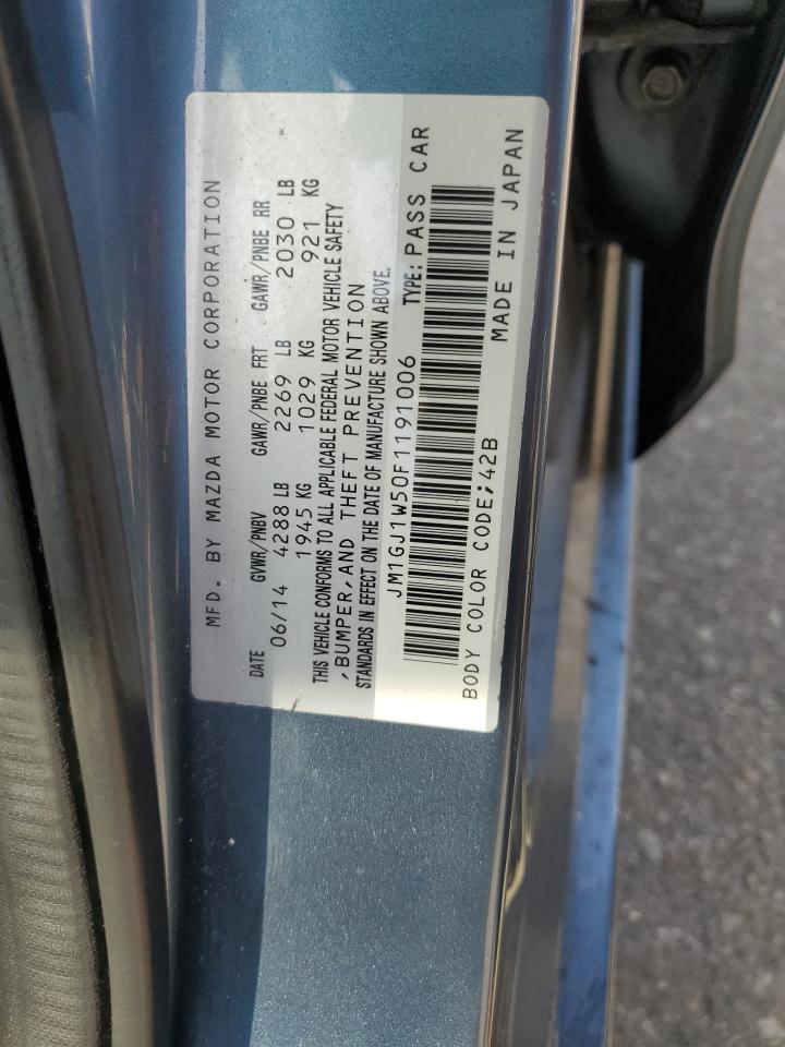 2015 Mazda 6 Grand Touring VIN: JM1GJ1W50F1191006 Lot: 60127875