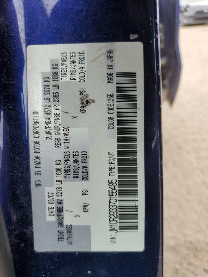 2007 Mazda 5 VIN: JM1CR293370155485 Lot: 61345775