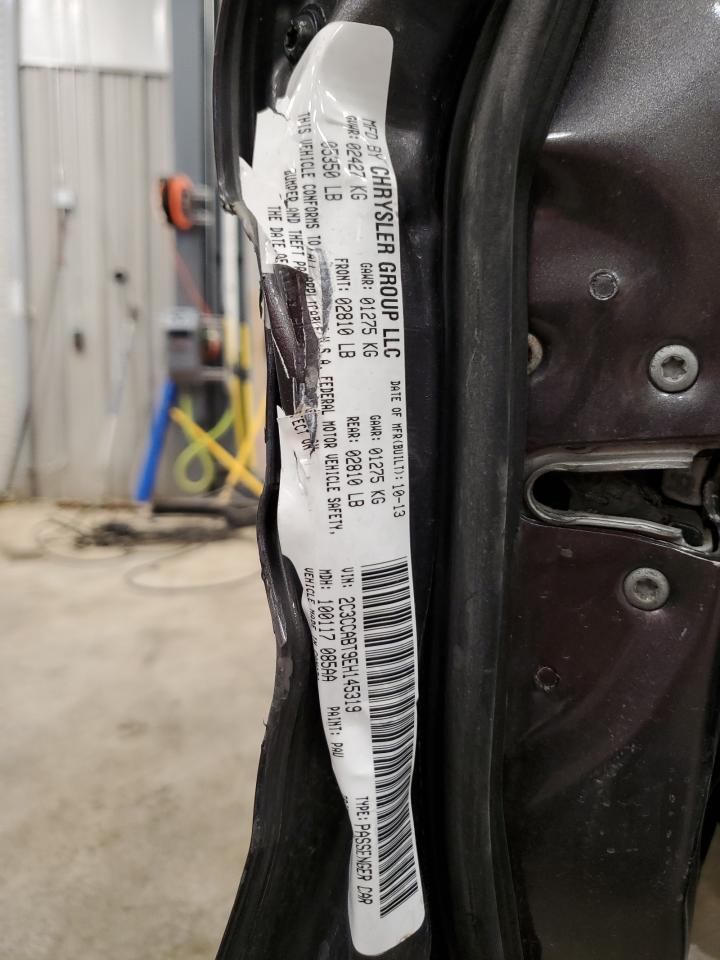 2014 Chrysler 300 S VIN: 2C3CCABT9EH145319 Lot: 66463265