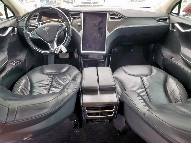  TESLA MODEL S 2014 Czerwony