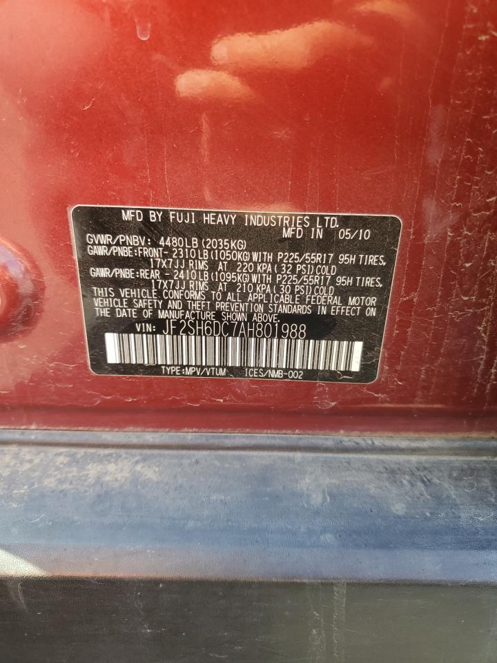 2010 Subaru Forester 2.5X Limited VIN: JF2SH6DC7AH801988 Lot: 61163575