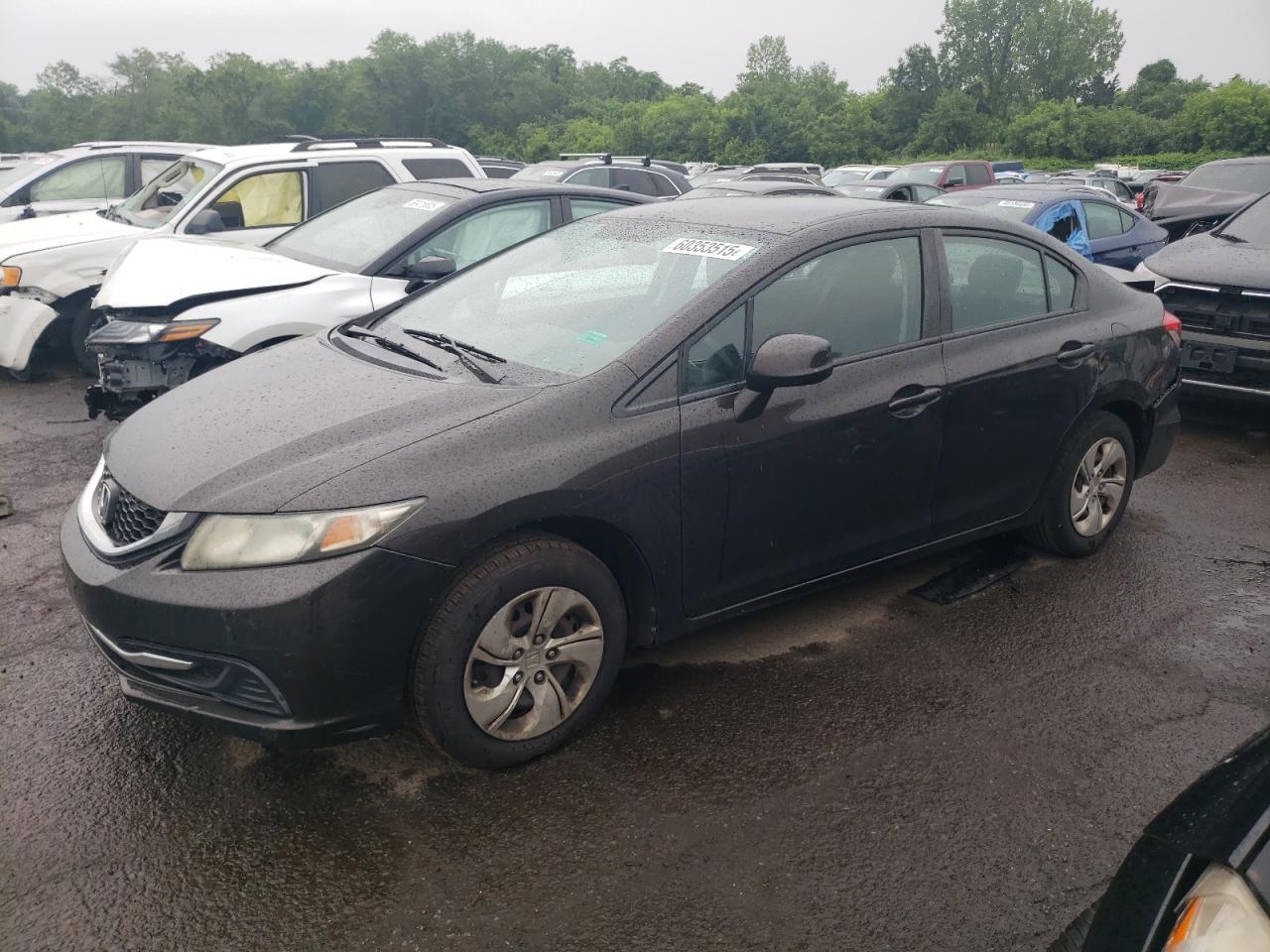 2013 Honda Civic Lx продається в New Britain, CT - Rear End