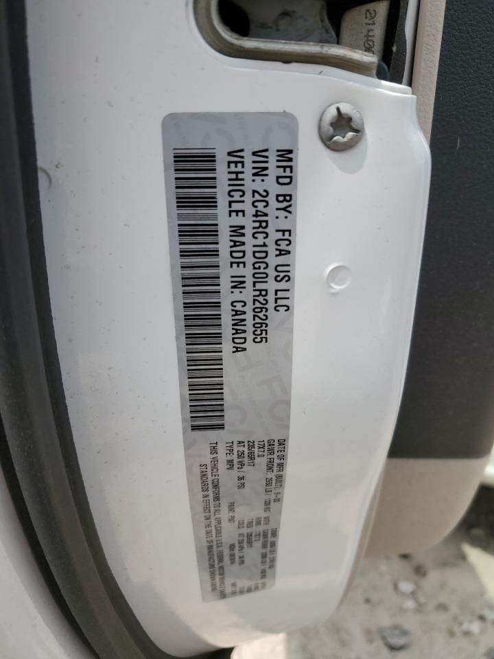 2020 Chrysler Voyager Lxi VIN: 2C4RC1DG0LR262655 Lot: 59287205