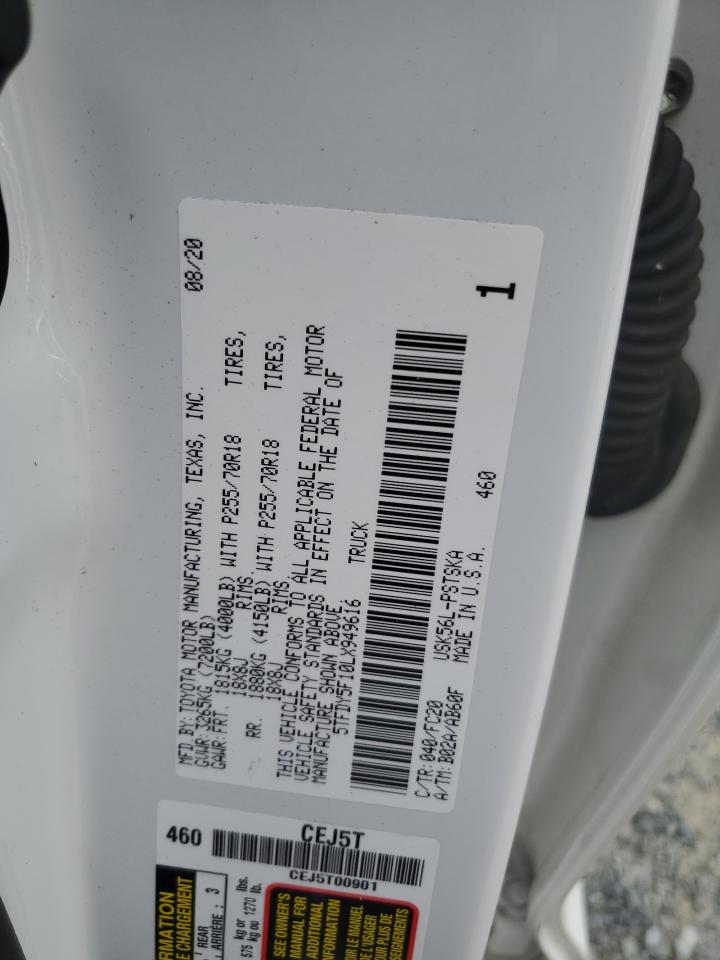 TOYOTA TUNDRA 2020 VIN 5TFDY5F10LX949616 photo 12
