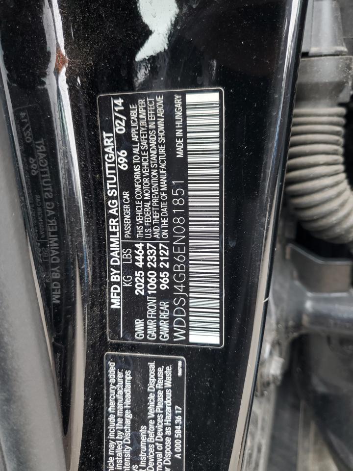 MERCEDES-BENZ CLA-CLASS 2014 VIN WDDSJ4GB6EN081851 фото 12