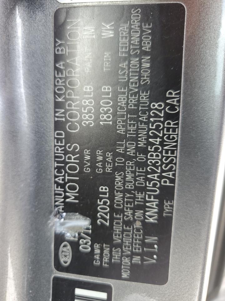 2011 Kia Forte Ex VIN: KNAFU5A23B5425128 Lot: 62822415