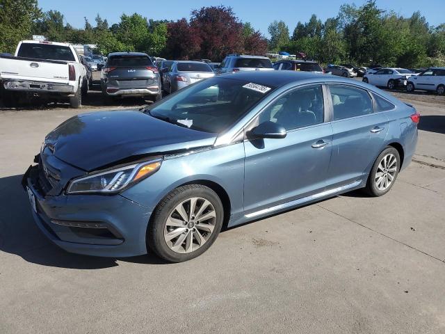  HYUNDAI SONATA 2016 Синий